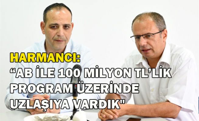 Harmancı: “AB ile 100 milyon TL’lik program üzerinde uzlaşıya vardık“