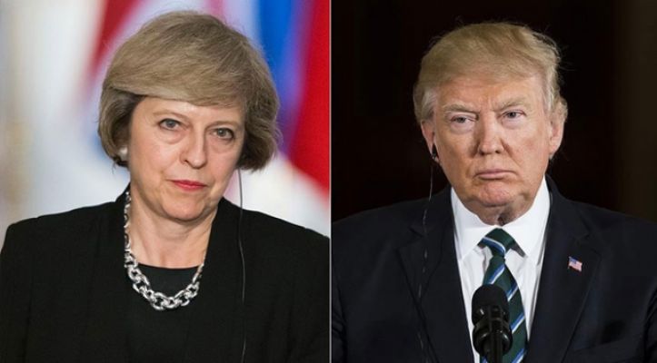 İngiltere Başbakanı May ile Trump telefonda görüştü
