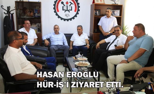 UBP Lefkoşa Belediye Başkan Adayı Sertoğlu, Hür-iş’i Ziyaret Etti!