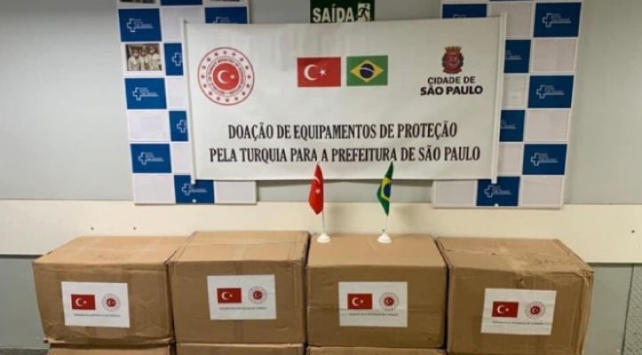 Türkiye'den Brezilya'ya maske desteği