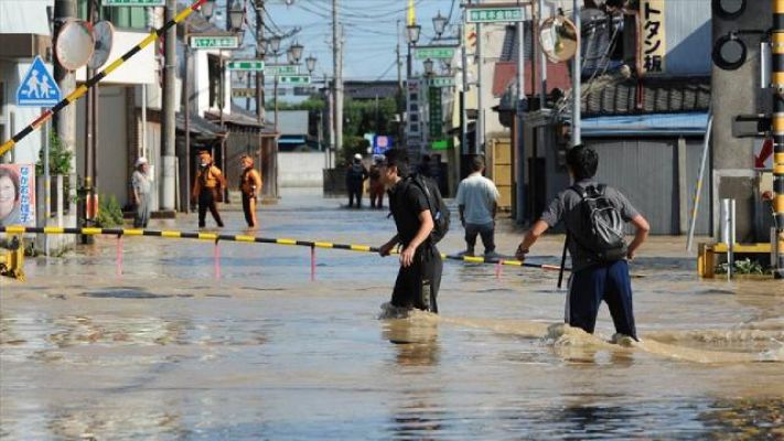 Japonya'da sağanak: Binlerce kişiye tahliye uyarısı verildi