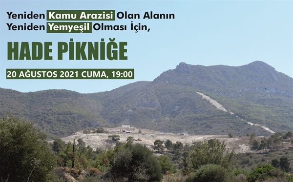 Yeşil Barış Hareketi ve Biyologlar Derneği yarın Girne’de yeniden kamu arazizi olan yerde “piknik” düzenliyor
