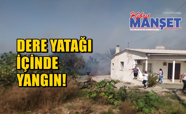 Akdeniz köyünde yangın!