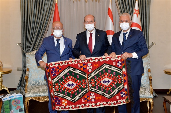 Tatar, Anamur Ticaret ve Sanayi Odası Başkanı Feridun Torunoğlu ve Beraberindeki heyeti kabul etti