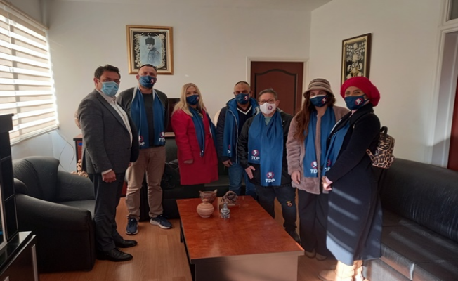 TDP Girne Milletvekili adayları Çatalköy Belediyesi'ni ziyaret etti