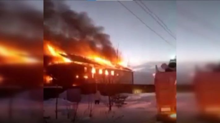 Rusya'da huzurevinde yangın