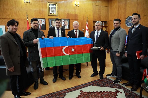 Töre, Kıbrıs- Azerbaycan Diaspora Merkezi heyetini kabul etti