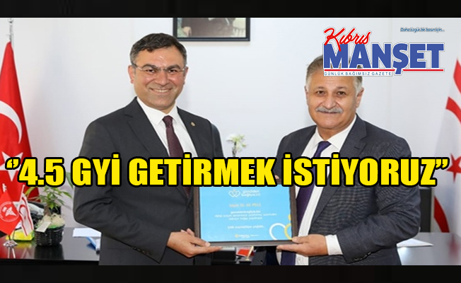 Ali Pilli, Kuzey Kıbrıs Turkcell Genel Müdürü Murat Küçüközdemir ve beraberindeki heyeti kabul etti