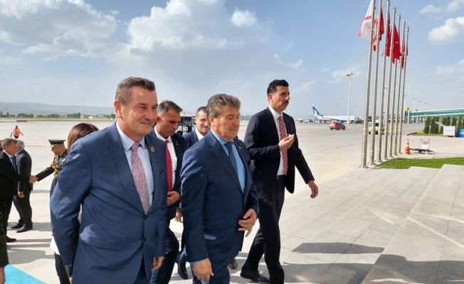 Başbakan Ünal Üstel, hükümet ortaklarıyla birlikte Ankara'da