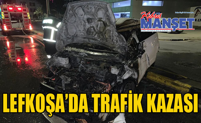 Lefkoşa’da trafik kazası