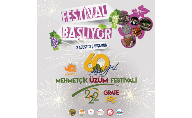 60’ıncı Mehmetçik Üzüm Festivali yarın başlıyor