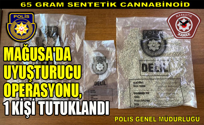 Mağusa'da uyuşturucu operasyonu, 1 kişi tutuklandı