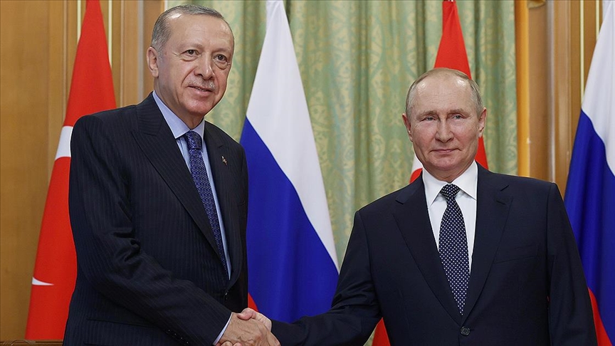 Türkiye Cumhurbaşkanı Erdoğan'ın Rusya Devlet Başkanı Putin İle Görüşüyor