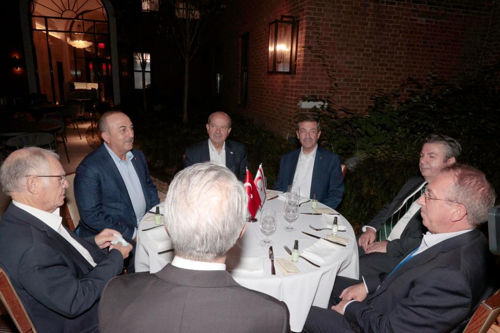 Cumhurbaşkanı Tatar New York'ta Tc Dışişleri Bakanı Çavuşoğlu'yla Bir Araya Geldi