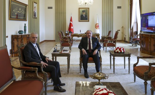 Ankara Büyükelçisi Korukoğlu, TBMM Başkanı Şentop'u Ziyaret Etti
