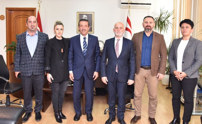 Dışişleri Bakanı Ertuğruloğlu, TAK Yönetim Kurulu’nu kabul etti