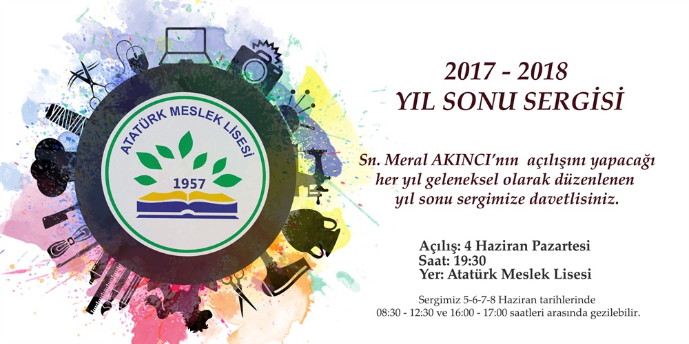 Atatürk Meslek Lisesi’nin yıl sonu sergisi yarın açılacak